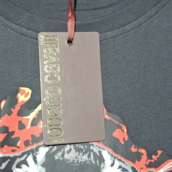 Roberto Cavalli Men's Graphic‎ Tiger Head Tee XL - Picture 7 of 10